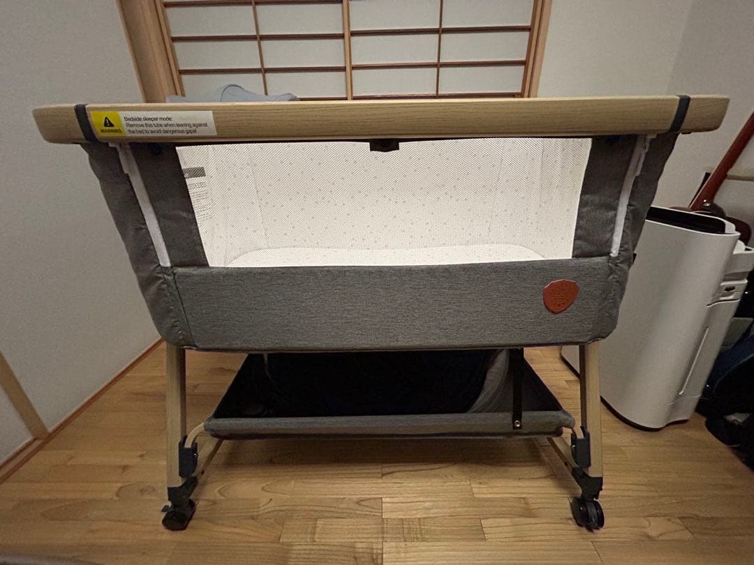 【美品】HZDMJベビーベッド 添い寝 折り畳み式 キャスター