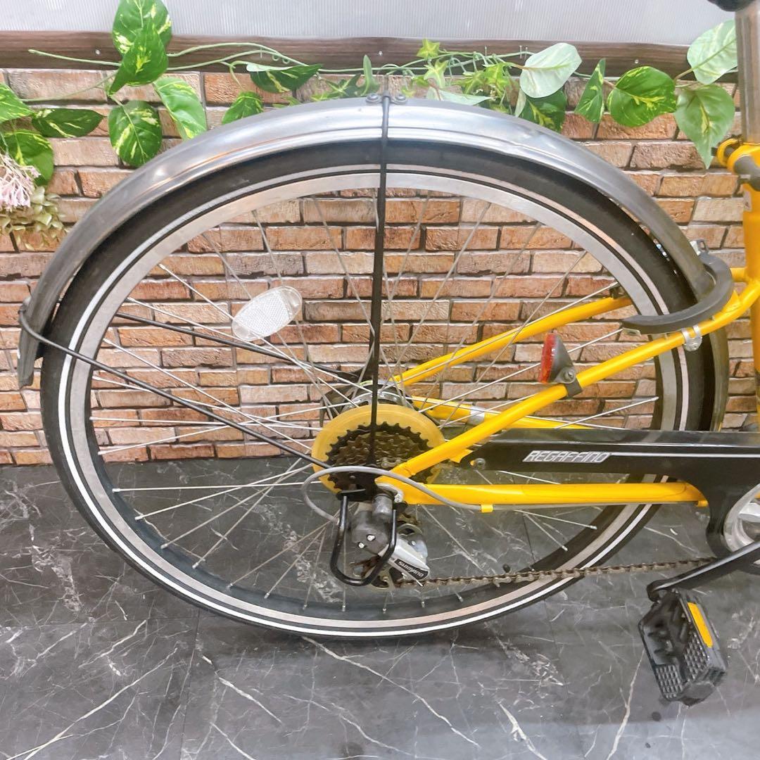 引き取り価格【52】一般車 シティー車 REGAFFINO イエロー 26インチ