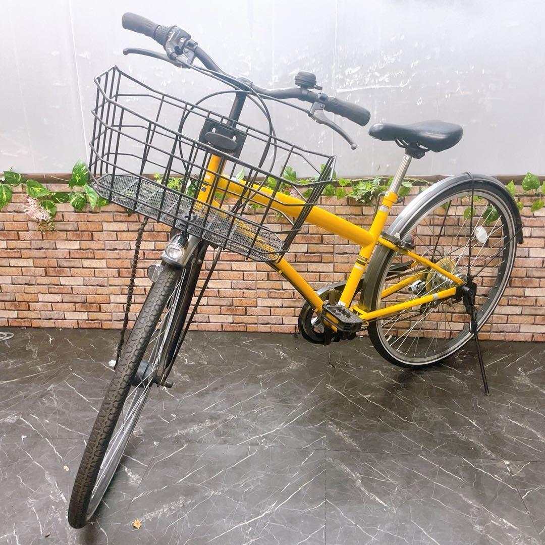 引き取り価格【52】一般車 シティー車 REGAFFINO イエロー 26インチ