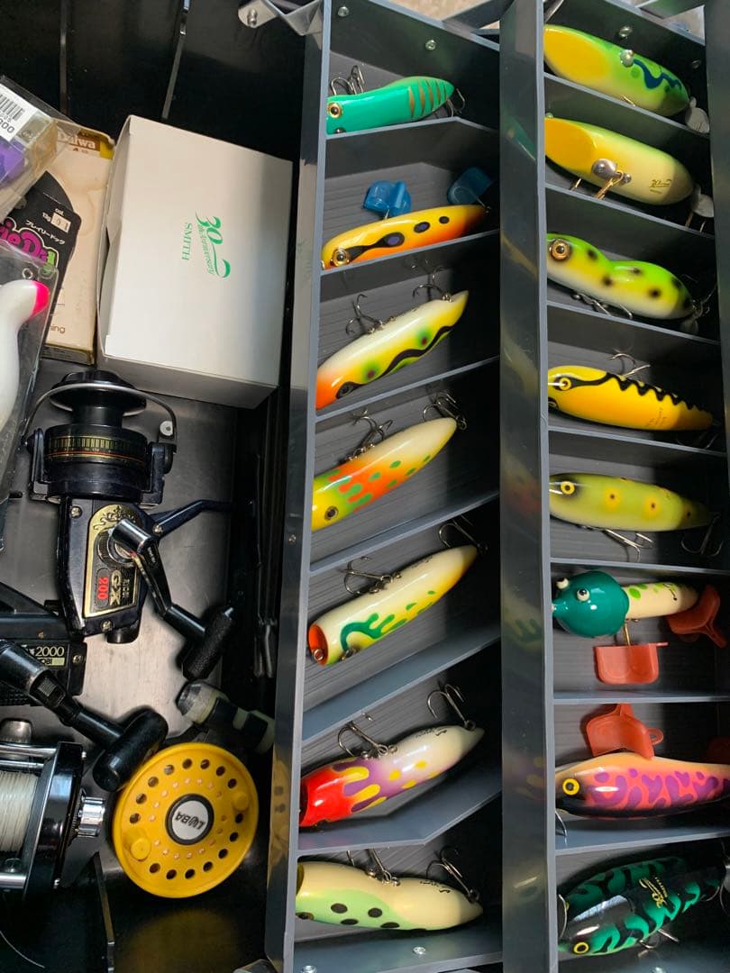 ルアー　オールド　スミス　ハトリーズ　　リール　タックルボックス