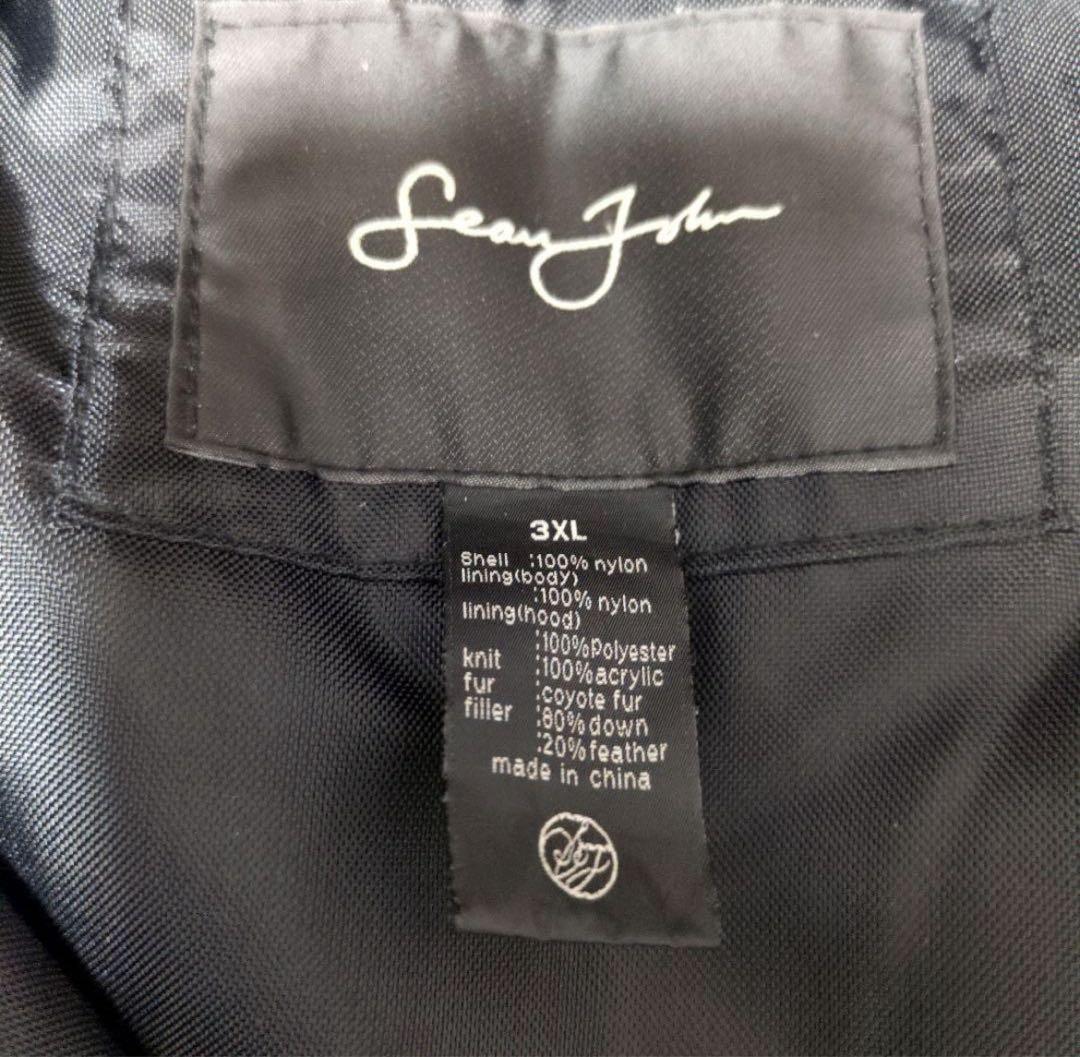 SEAN JOHN リアルファー N-2B フライトジャケット ダウン80%入