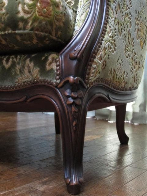 カリモク domani ドマーニ Louis XV 1人掛け ソファ 定価46万