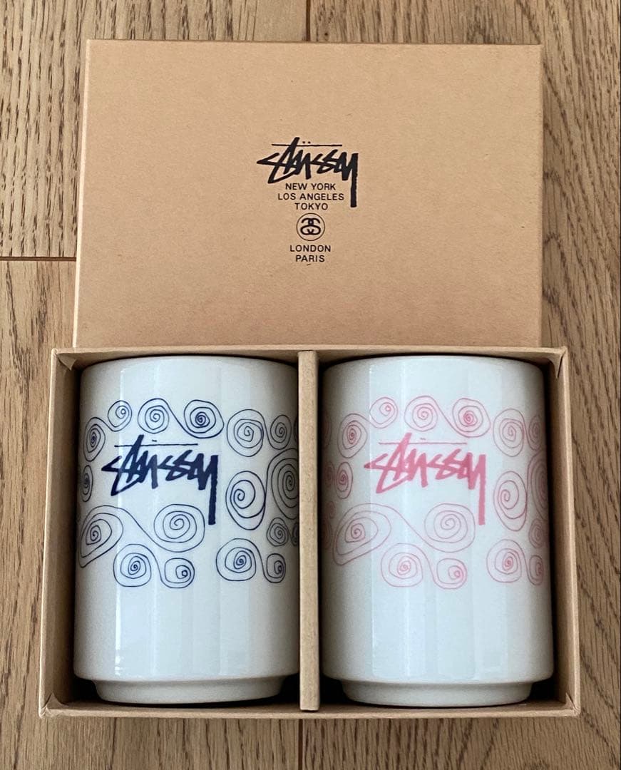 STUSSYステューシー 湯呑み 陶器 ペアセット