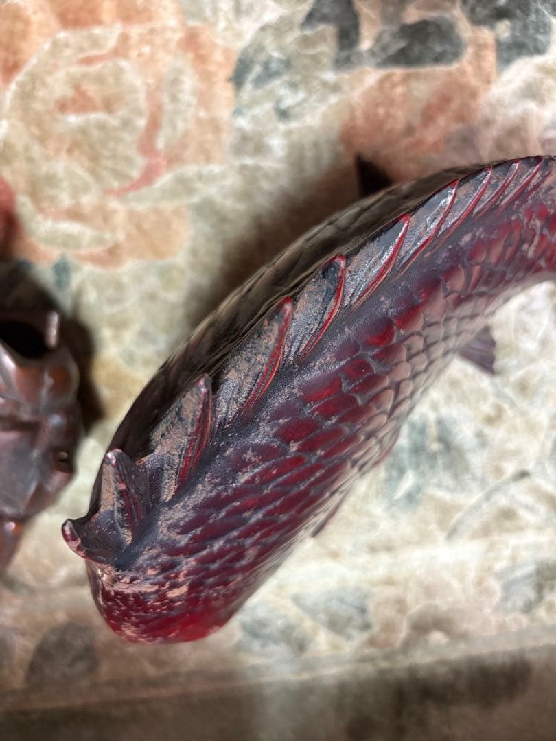 恵比寿さまと鯛の置物