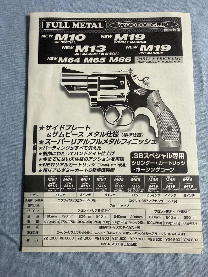 コクサイ M19 .357 MAGNUM 発火モデルガン