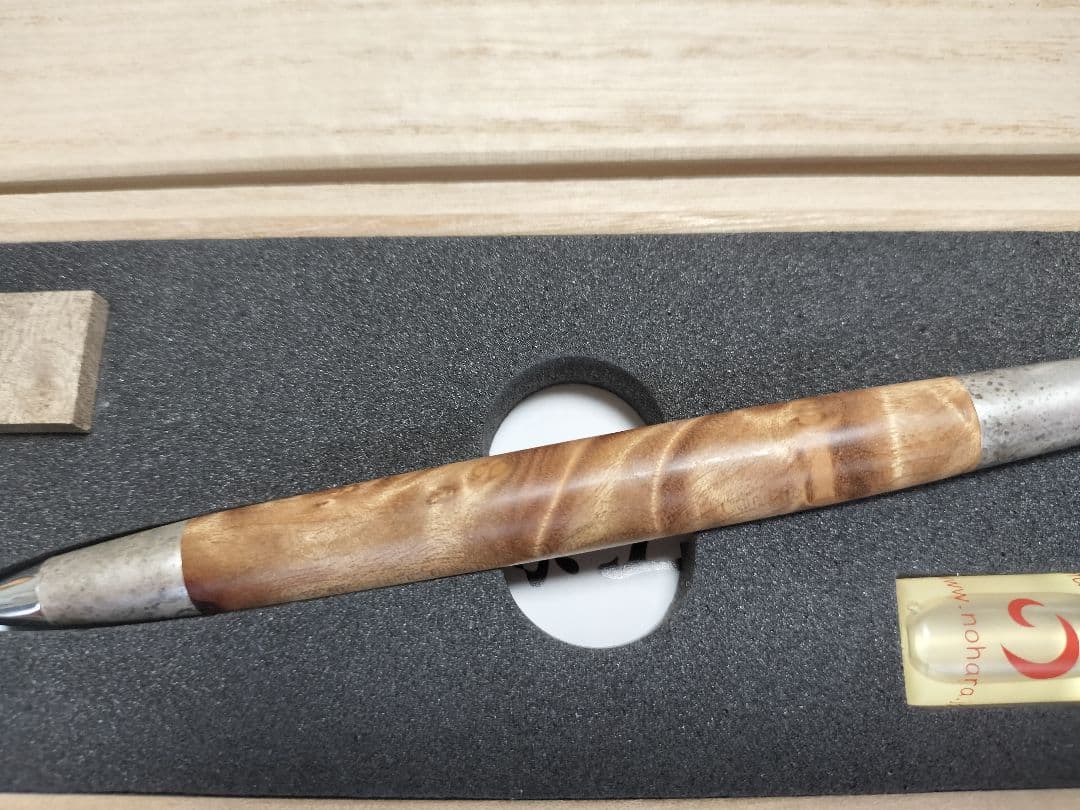 最終値下げ 野原工芸 シャープペンシル マーブルウッド 斑紋純銀金具 新型