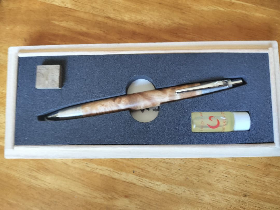 最終値下げ 野原工芸 シャープペンシル マーブルウッド 斑紋純銀金具 新型