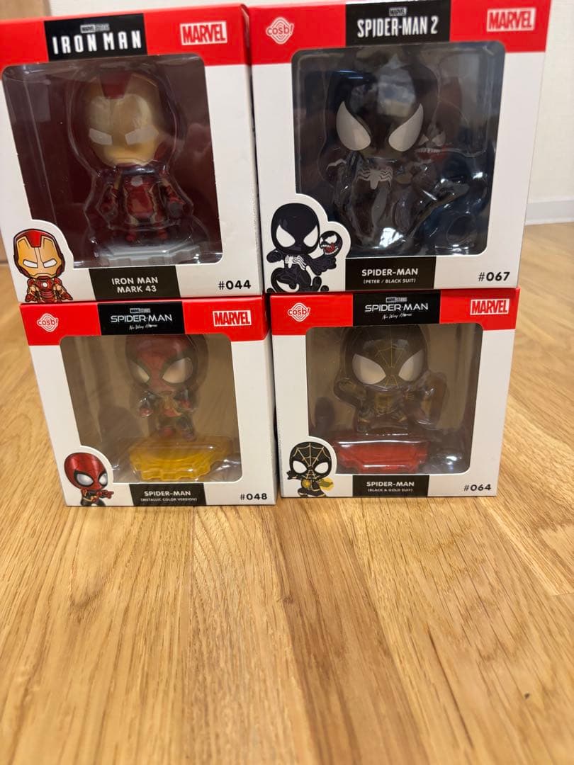 【未開封新品】スパイダーマン アイアンマンコスビ 4体セット　フィギュア