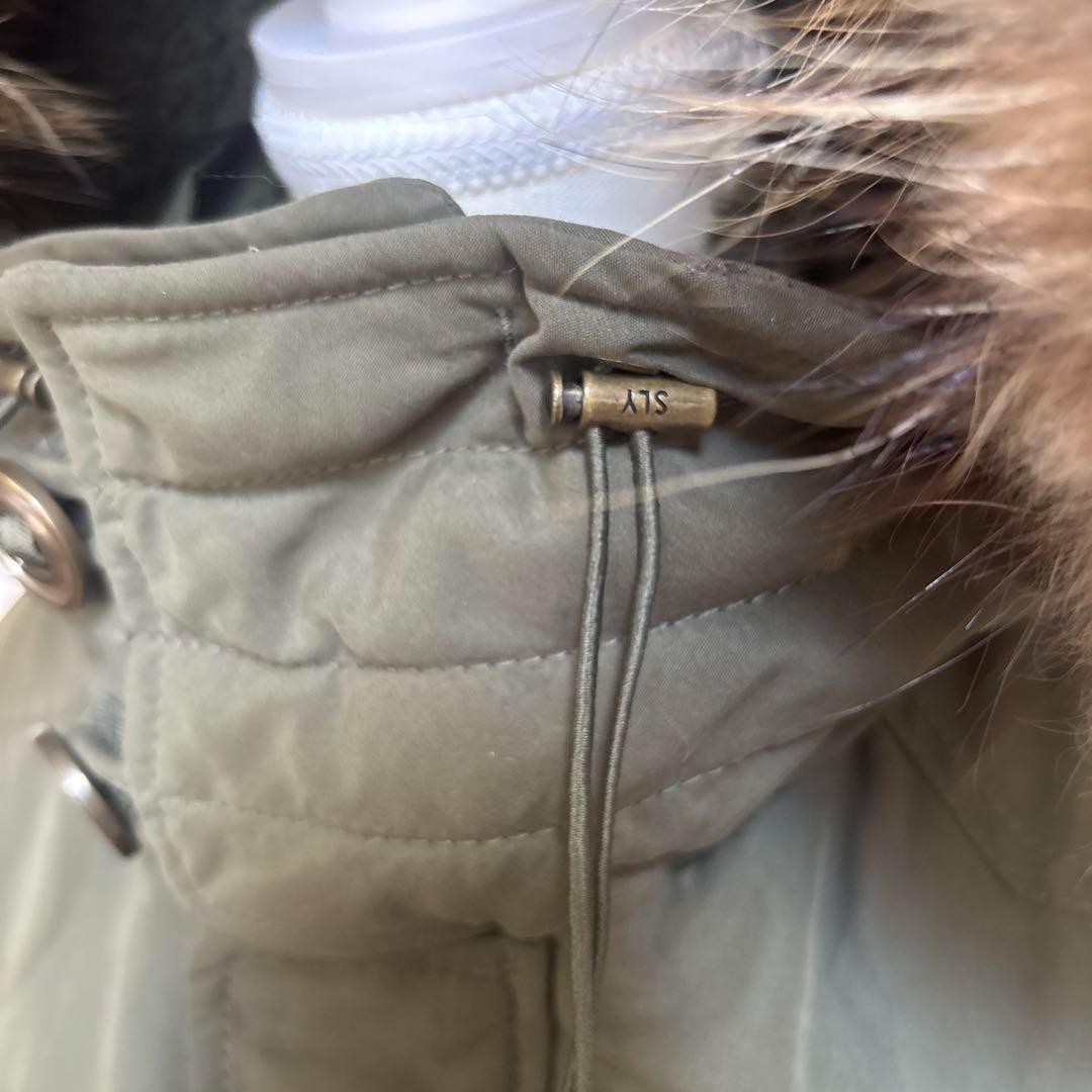 【美品】　SLY y2k ミリタリー　モッズコート　ファー　 N-3Bアーカイブ