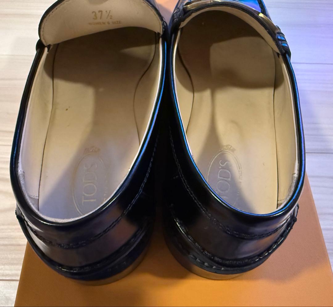 【美品】TODS トッズ　ケイト　ローファー　ブラック　37 1/2