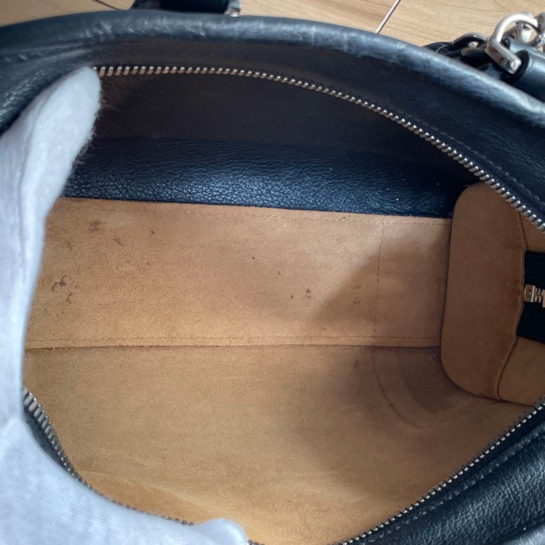 ロエベ　アマソナ23 ハンドバッグ　ミニボストン　ブラック　アナグラム