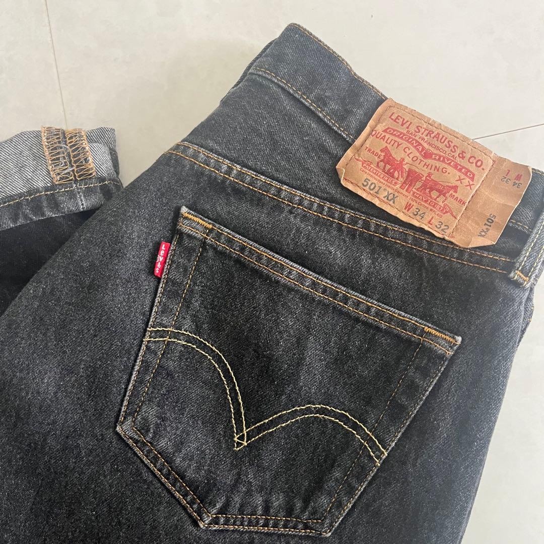 Levi’s 501XX ブラックデニム W34 L32 メキシコ製 リーバイス