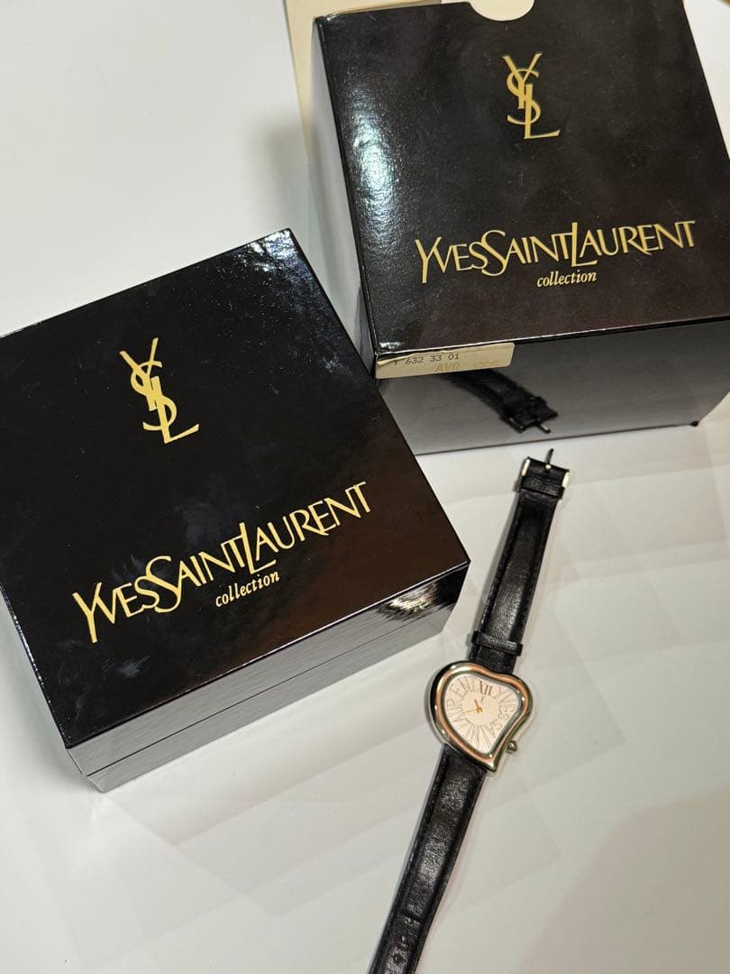 Yves Saint Laurent ハート型クォーツ時計
