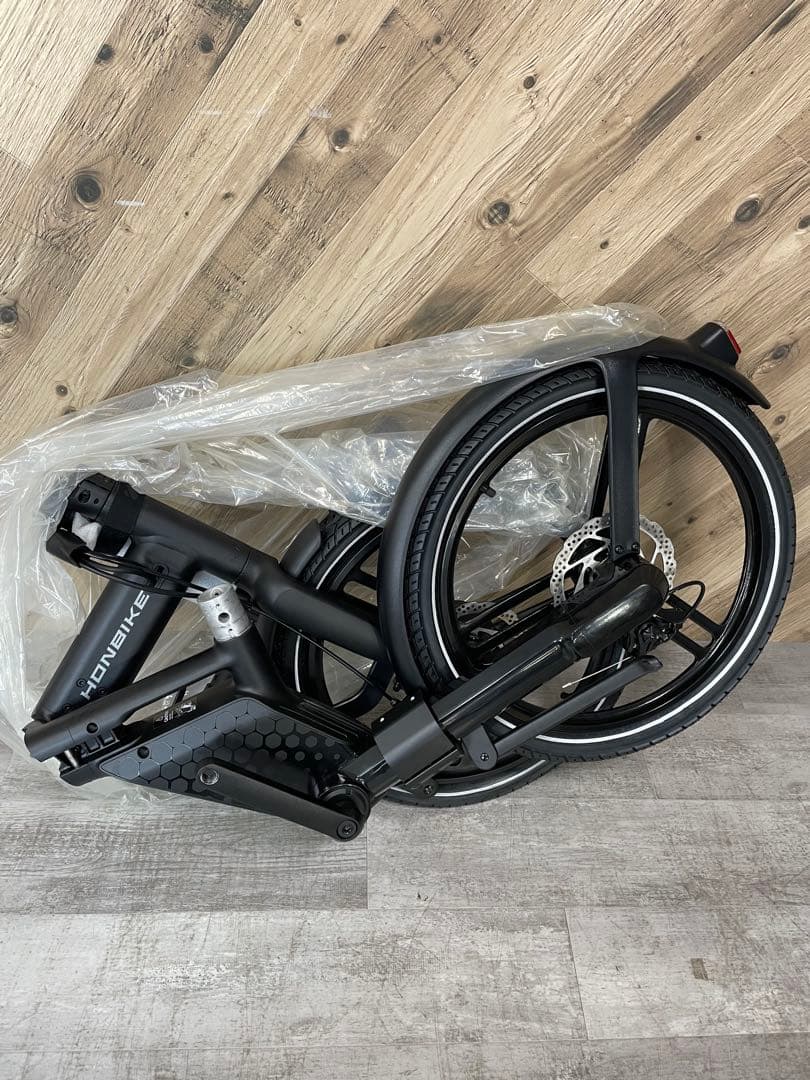 HONBIKE チェーンレス 電動アシスト自転車 ブラック