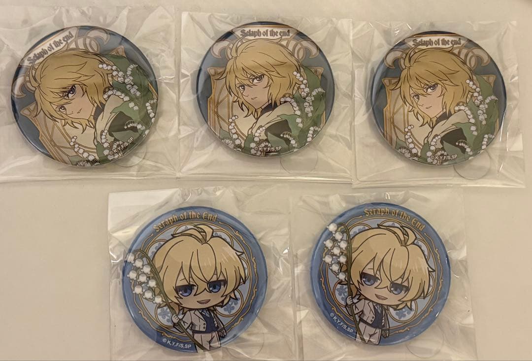 終わりのセラフ　DMMスクラッチ　ミカエラ　缶バッジ