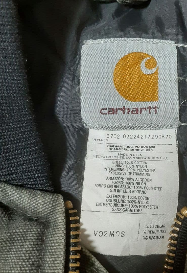 Carhartt ダックベストXL USA製 腰ゴム モス V02MOS