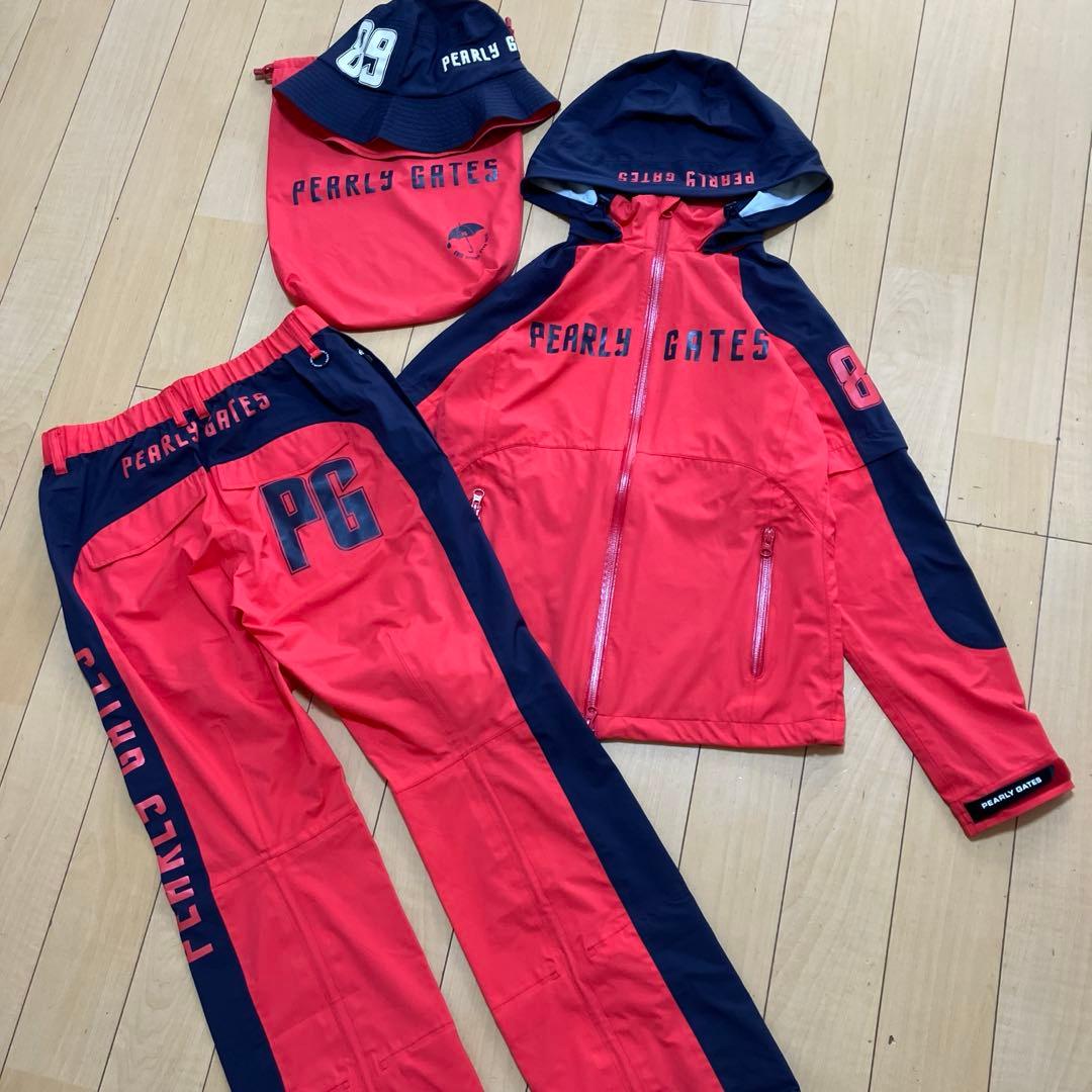 PEARLY GATES パーリーゲイツ　レインウェア　セットアップ　サイズ0