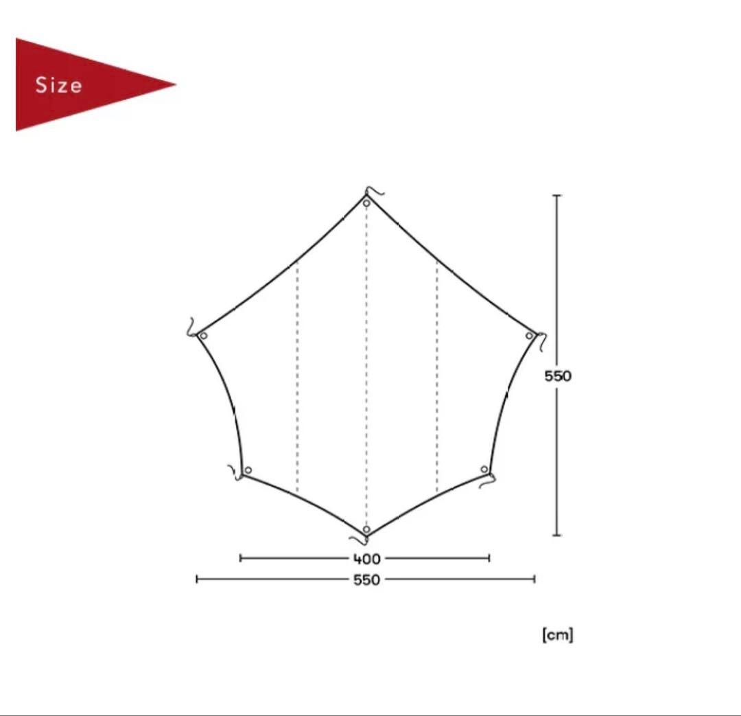 新品未使用 スパッツ Hexawing 550 BTC ベージュ タープ