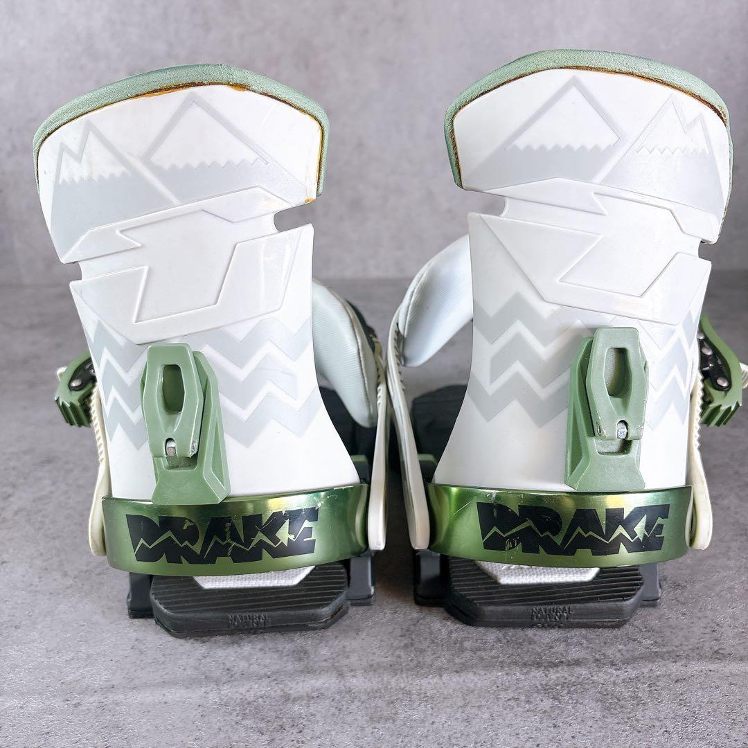 レディーススノーボード2点セット　グレイ 139センチ×ドレイク　バイン付き