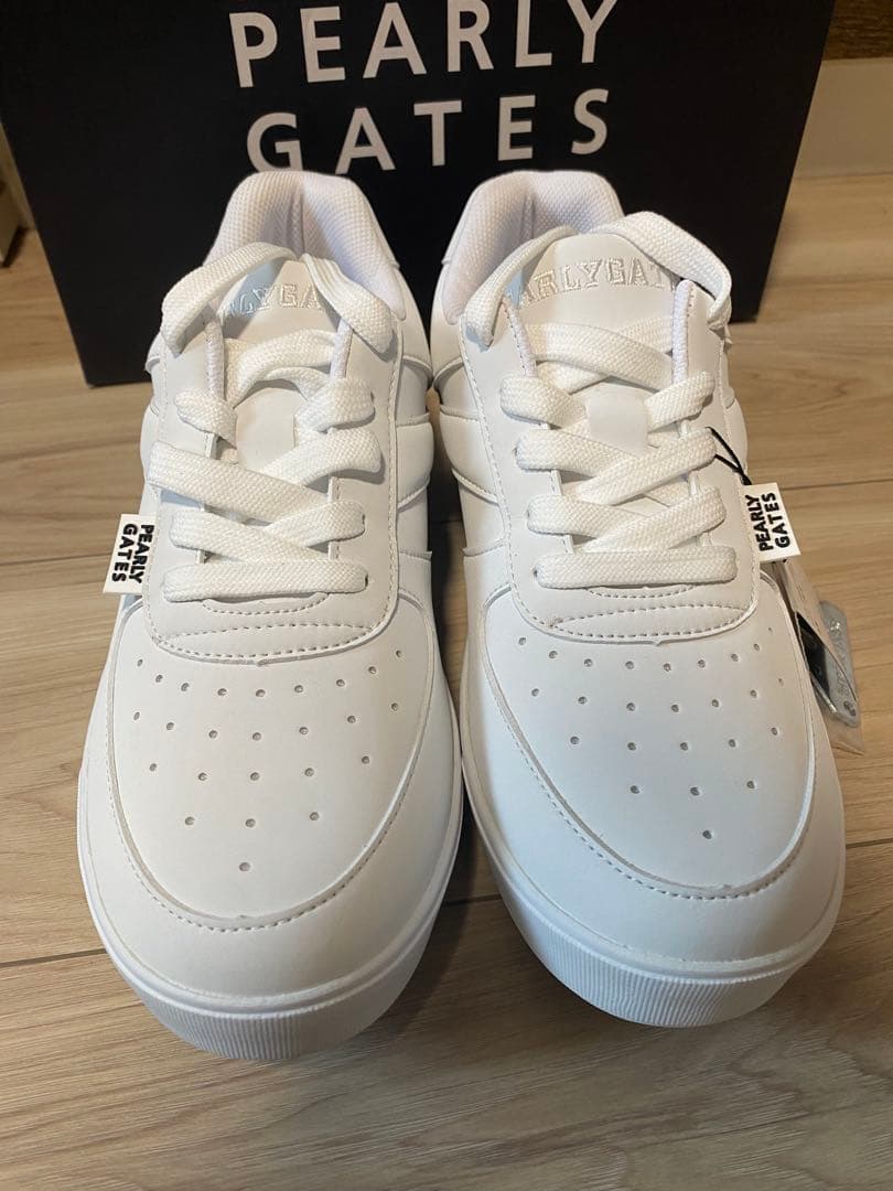 新品 パーリーゲイツ ゴルフシューズ 24センチ 白 ホワイト