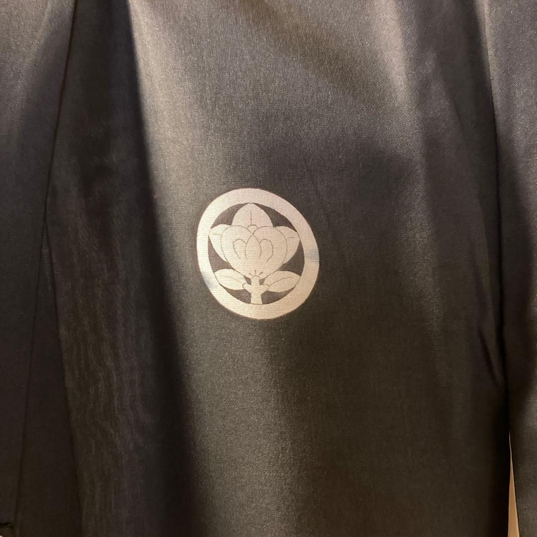 七五三　日本製　羽二重　宮参り　3点セット　5歳用　家紋あり