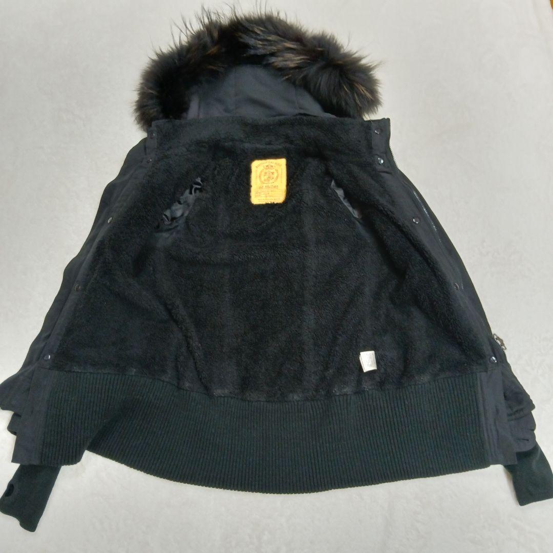 SLY スライ ラクーンファーモッズコート フェアリーグランジ ブラック Y2K