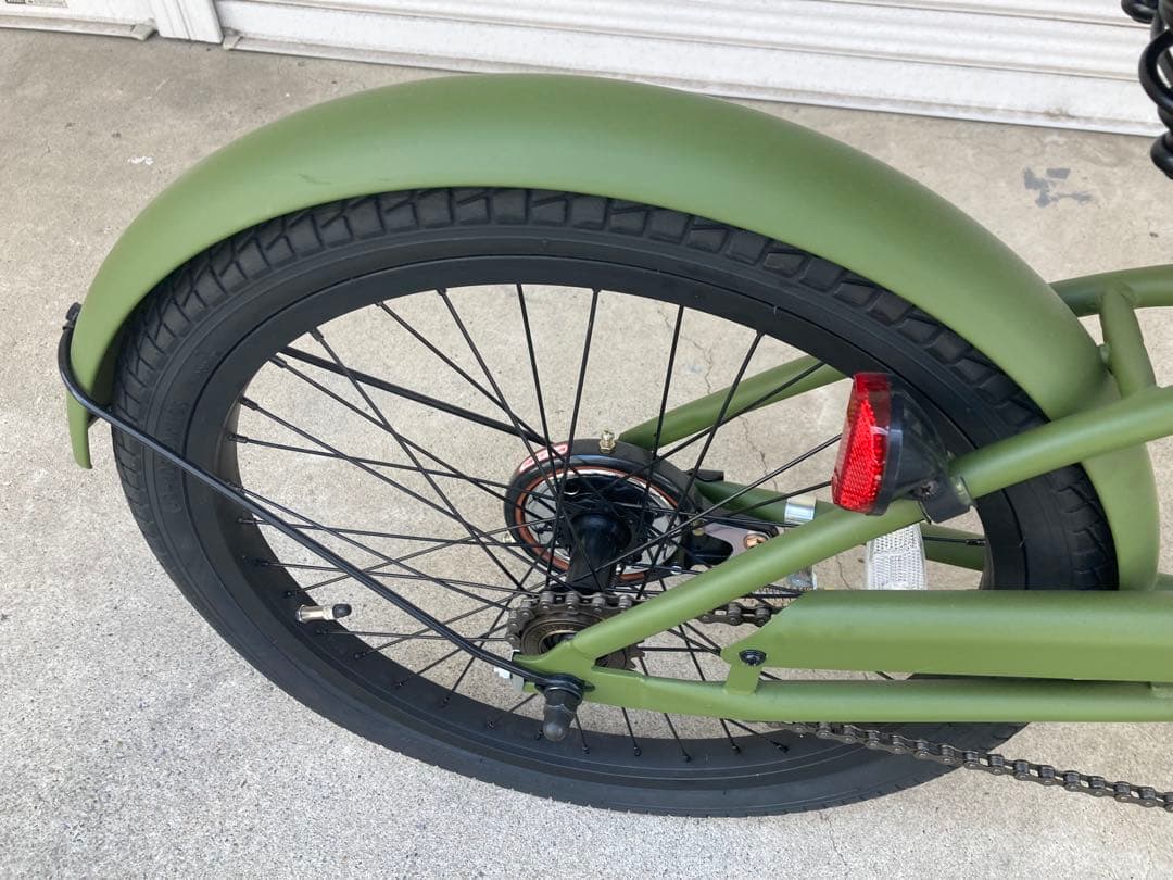 FOD_オリーブグリーン_20インチ 子供用ビーチクルーザー