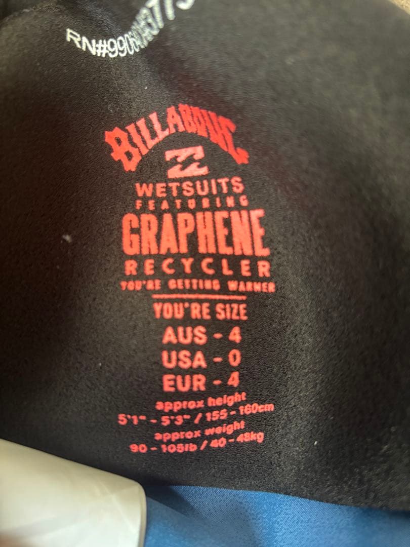 Billabong フルスーツ AUS4