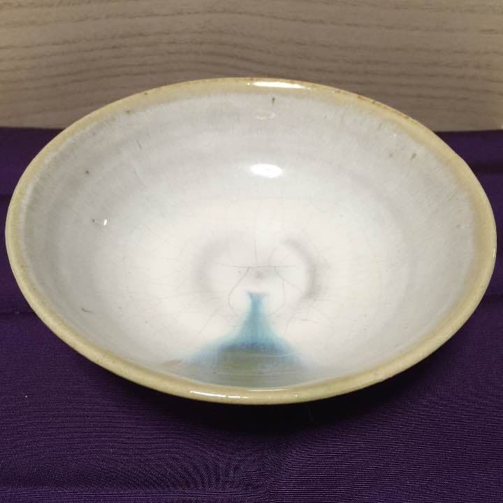 大塩昭山 赤膚焼 平茶碗