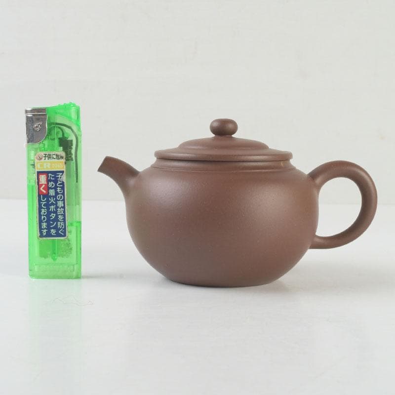 中国　紫砂　朱泥　急須　茶壷　在銘　V　9605