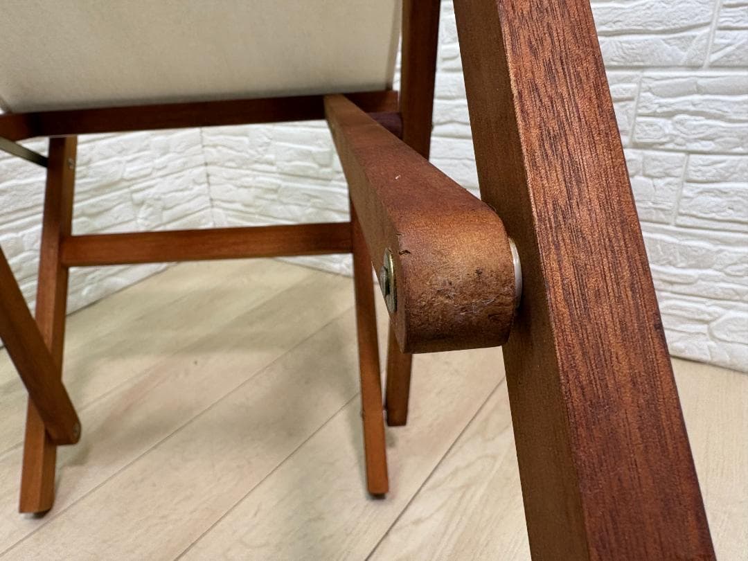 希少 未使用 Coleman コールマン ガーデン ウッドチェア 折りたたみ ①