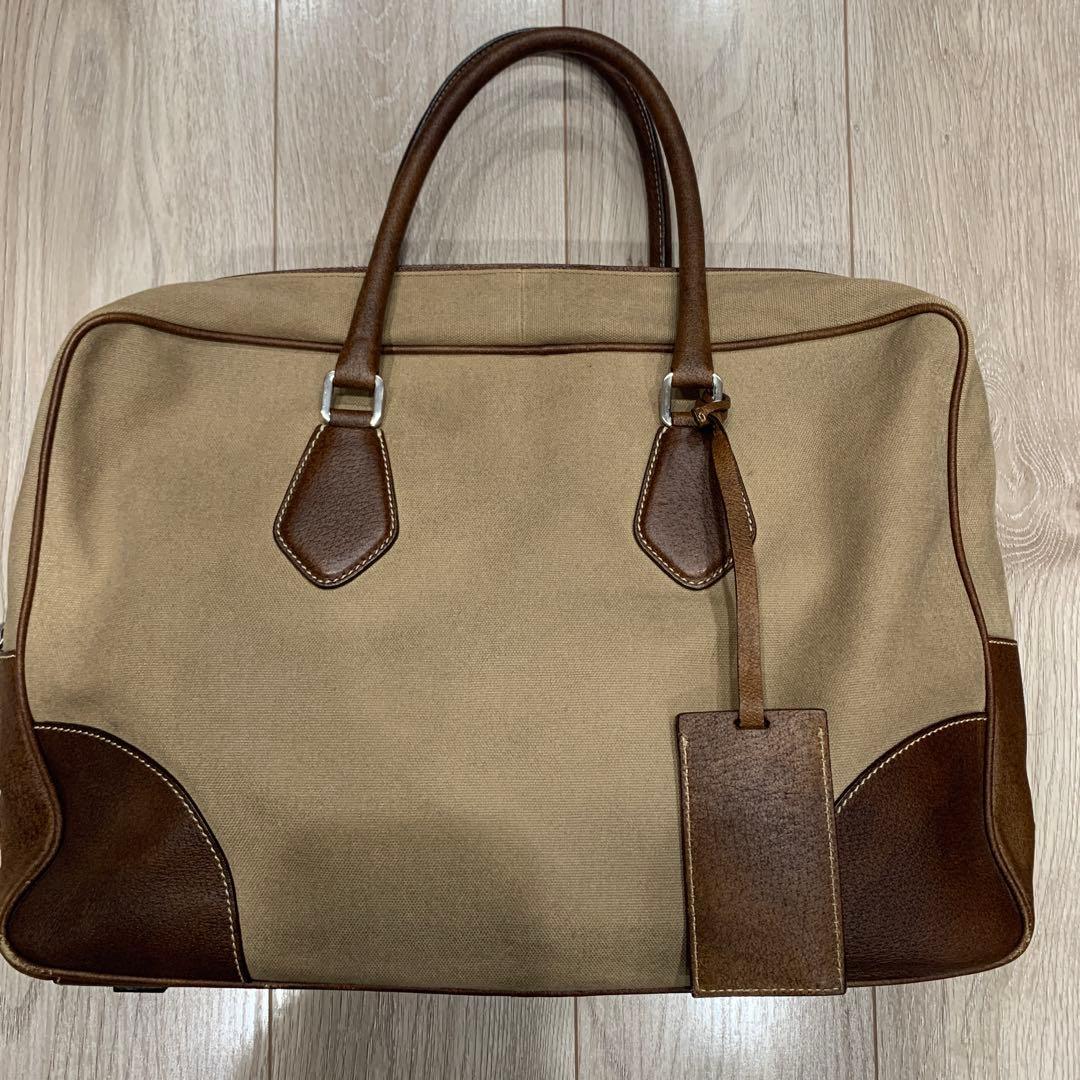 【専用づかちん様】　PRADA ビジネスバッグ ベージュ ブラウン