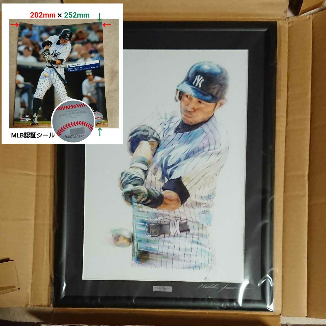 ×9【限定】ニューヨーク ヤンキース イチロー リトグラフ