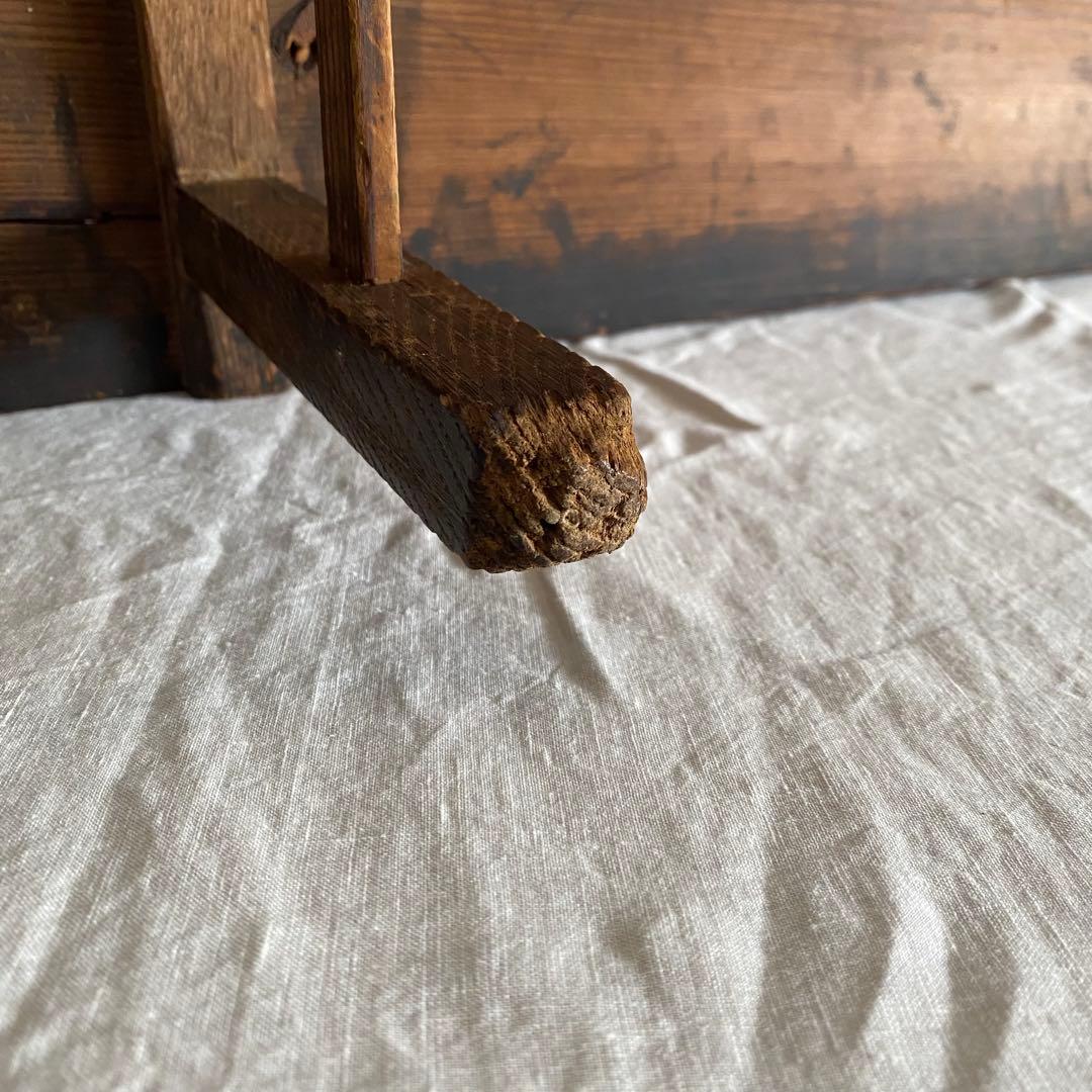 古い黒木の文机 アンティーク