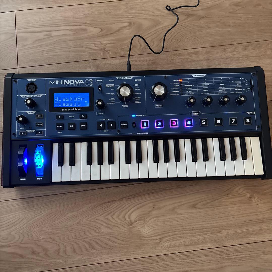 【動作良好】Novation MININOVA シンセサイザー 37鍵