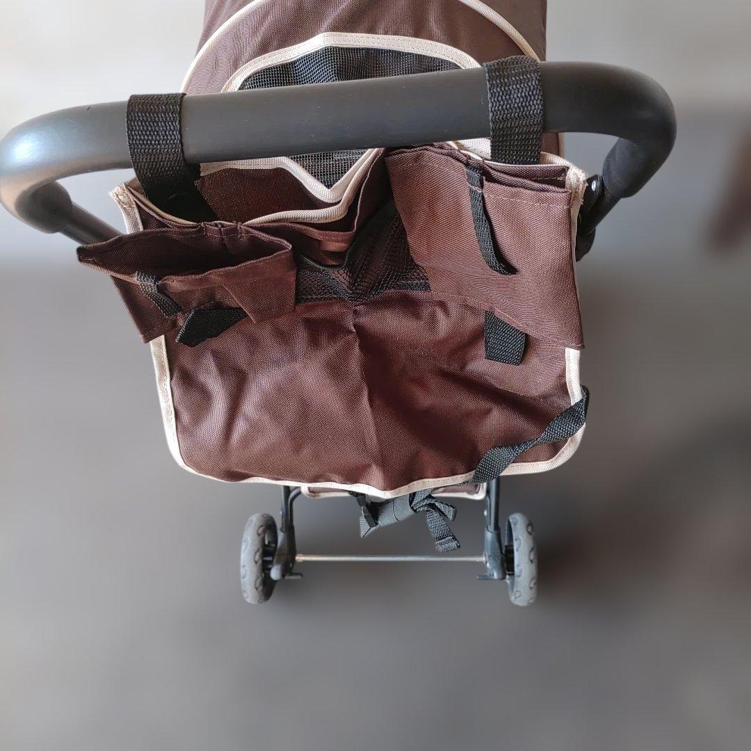 良品　Piccolo Cane ペットカート 小型犬用 ブラウン