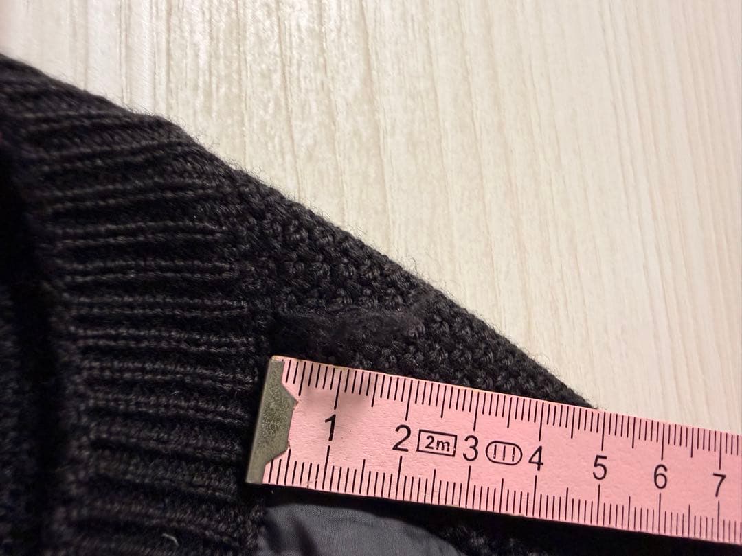 MONCLER ブラック ダウンカーディガン　カーディガン【訳あり】