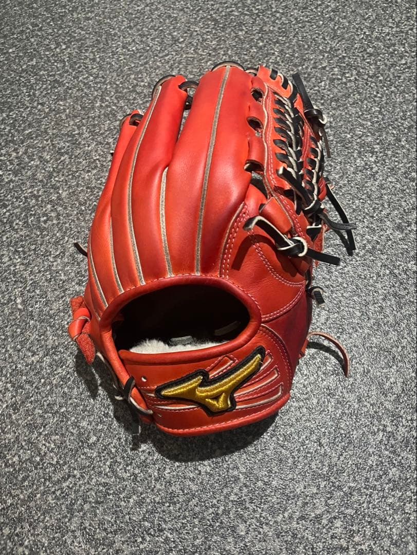 ミズノプロ 軟式内野手 オレンジ