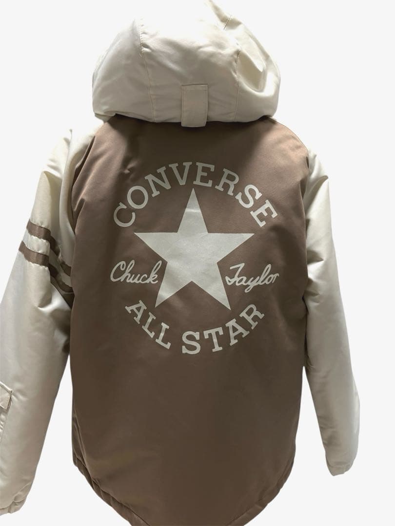 新品スキースノボウェア150コンバース上下セパレートセットサイズ調整可能男女兼用