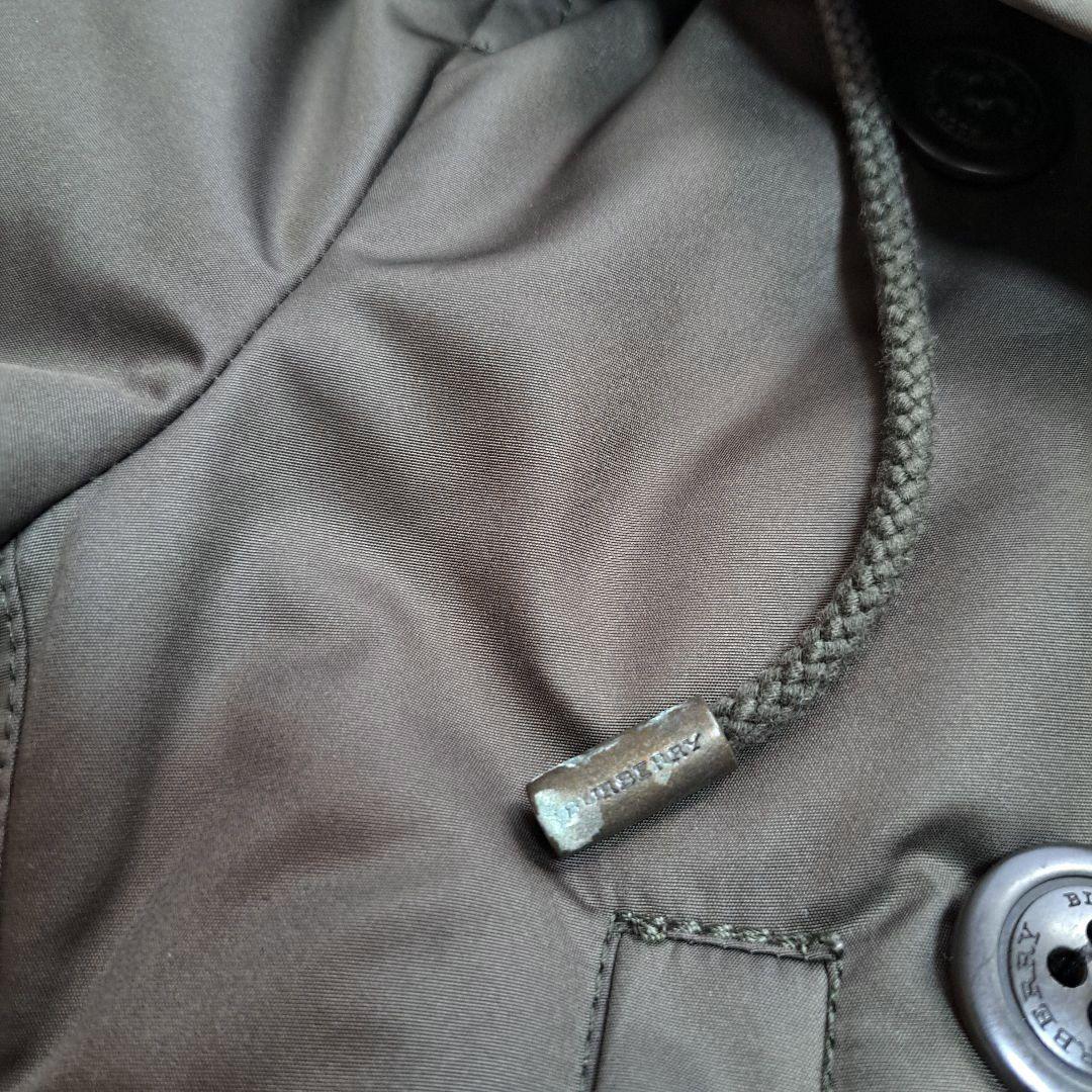 【BURBERRY BLUE LABEL】ラクーンファーノバチェックモッズコート