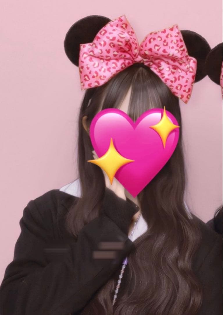 ディズニーヒョウ柄カチューシャピンク