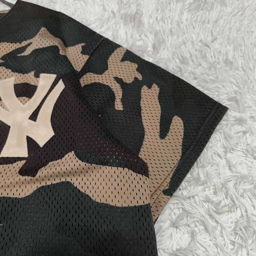 USA製 ニューヨークヤンキース カモフラ シャツ