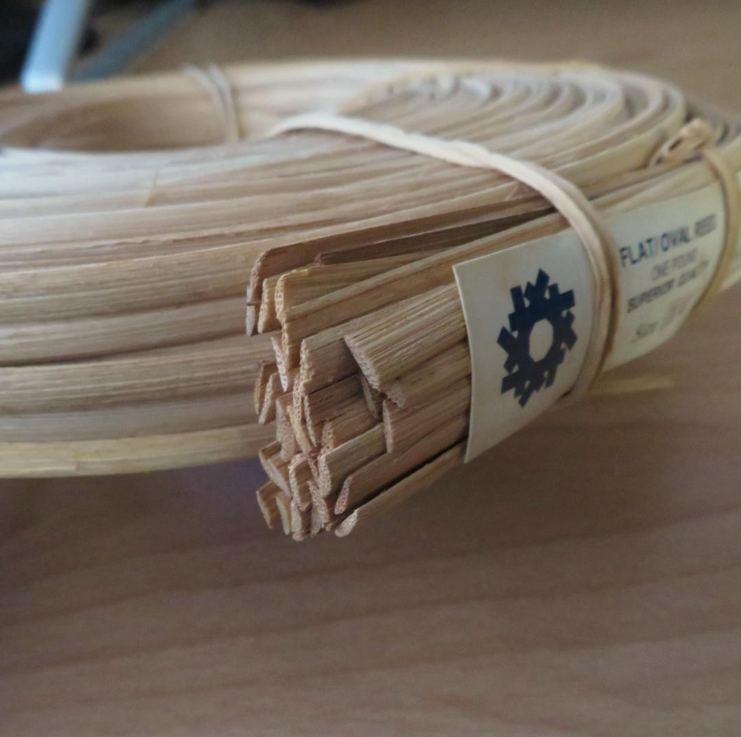 バスケット材料　リード　5点まとめて　約2,200g　木製　かご籠