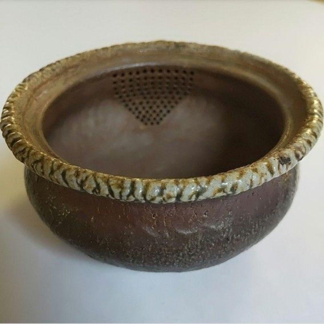 入江光人司『宝瓶』竹節摘み 備前焼 急須 茶器 共箱