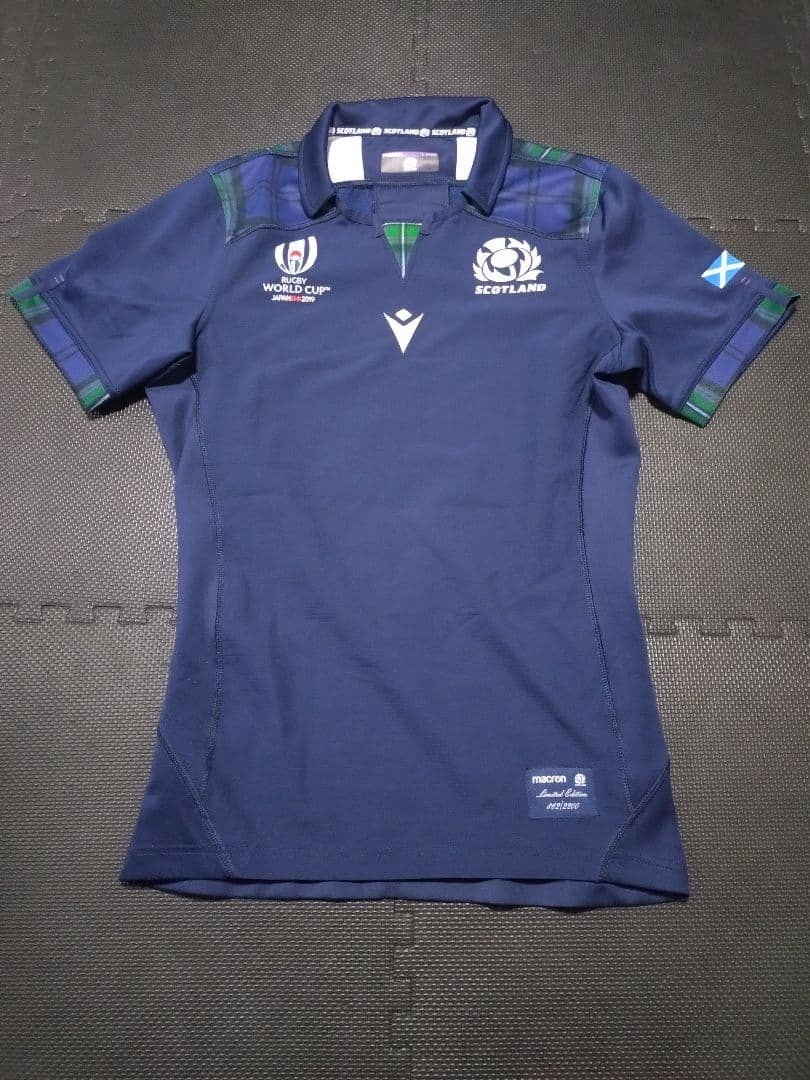 マクロン　ラクビースコットランド代表　オーセンティックホームジャージ　2019