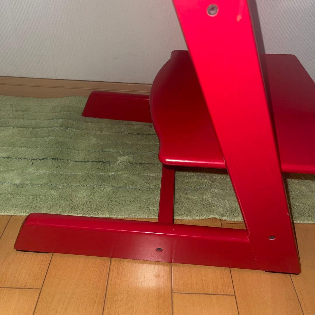 【良品】ストッケ トリップトラップ ハイチェア　レッド　S/N シリアル6