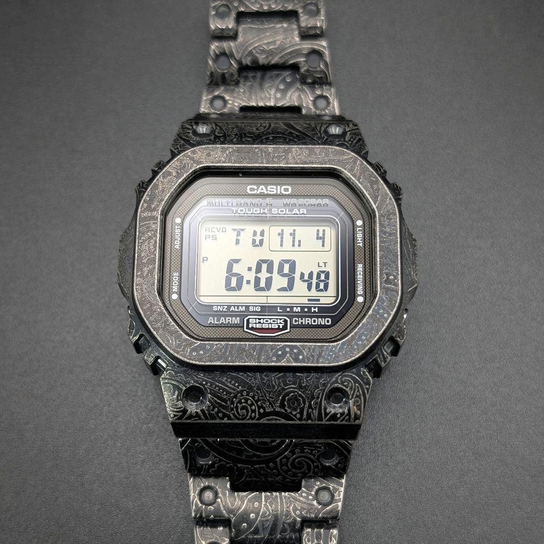 G-SHOCK GW5000U 電波ソーラー 高輝度LED ペイズリーフルメタル