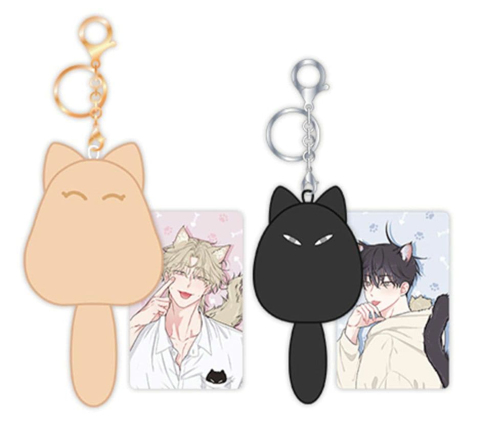 水辺の夜　猫型キーホルダーセット 韓国BL