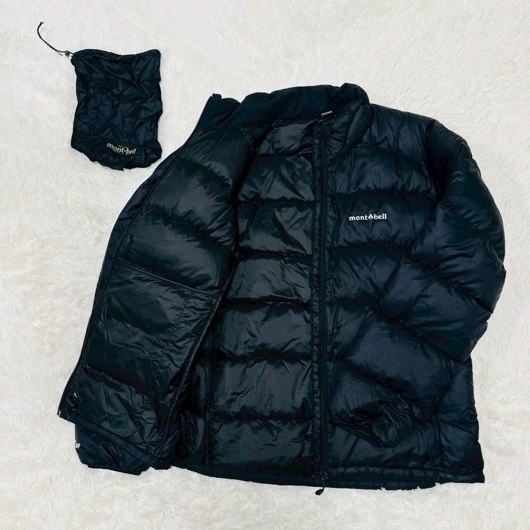 モンベル　ライトアルパインダウン ジャケット M 　ブラック　軽量　防寒
