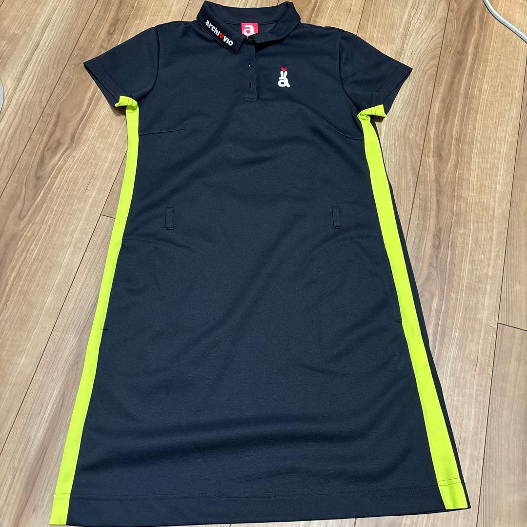 ネイビー ポロワンピース 36